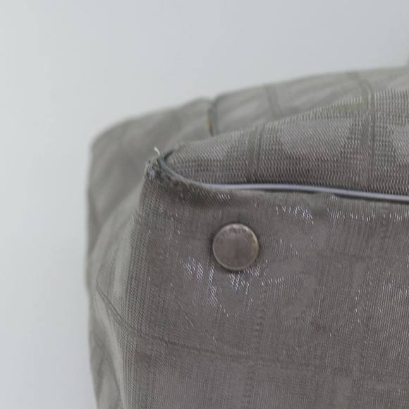 CHANEL New Travel Line Tote Bag Nylon Silver CC Auth bs15032 - Picture 14 of 16